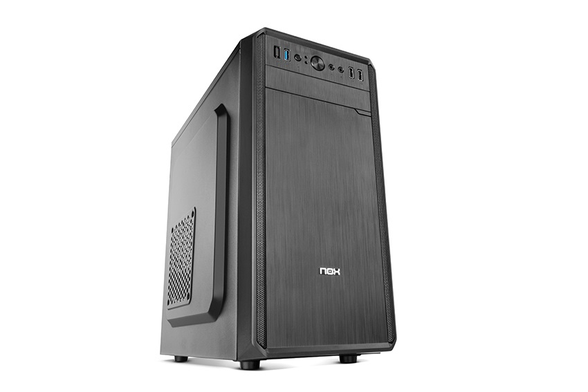 Nox LITE030 Midi Tower Nero con Alimentatore ATX 500W - Compatibile con Schede Madri ATX e Micro ITX