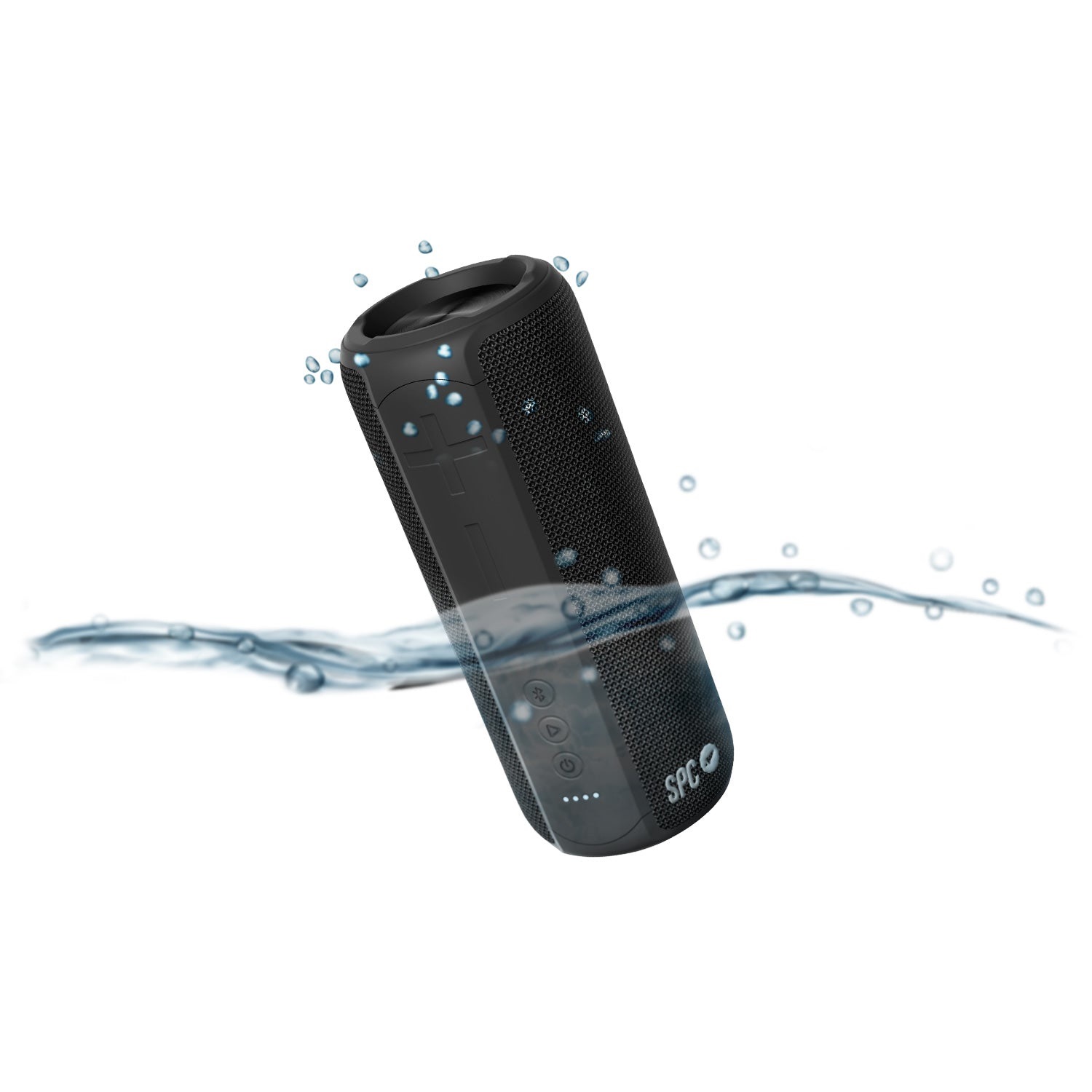SPC Sound Zenith Altoparlante Portatile Wireless Bluetooth 5.0 24W Impermeabile IPX7 con Durata Batteria di 12 Ore e Design in Tessuto