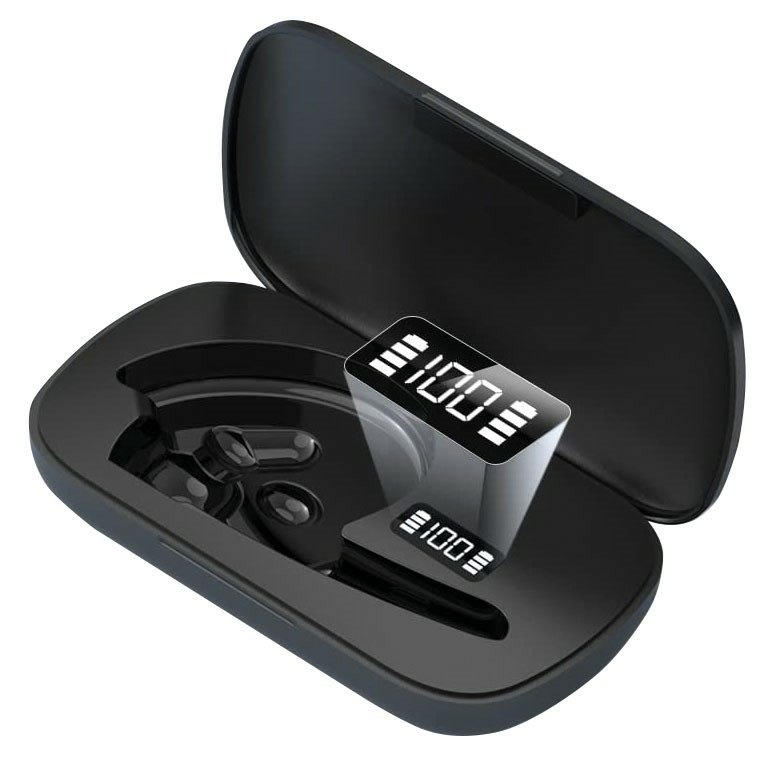 DCU TECNOLOGIC Auricolare Mono Bluetooth 5.0 Action Pro - Wireless, Doppio Microfono, Connettività a Doppio Punto