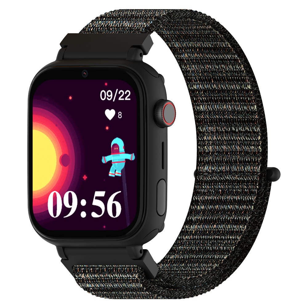 DCU TECNOLOGIC - Smartwatch per bambini con Android, GPS, Videochiamate, Tasto SOS e Controllo genitori - Colore Nero