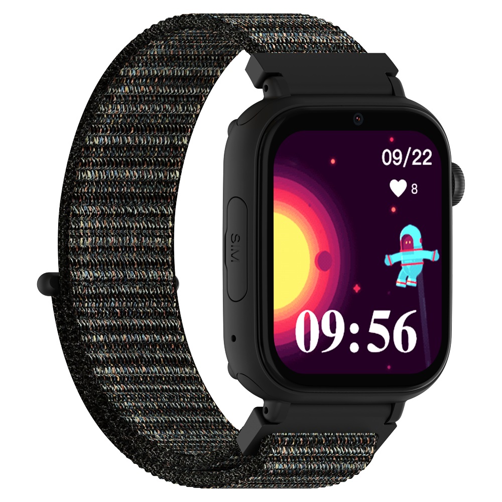 DCU TECNOLOGIC - Smartwatch per bambini con Android, GPS, Videochiamate, Tasto SOS e Controllo genitori - Colore Nero