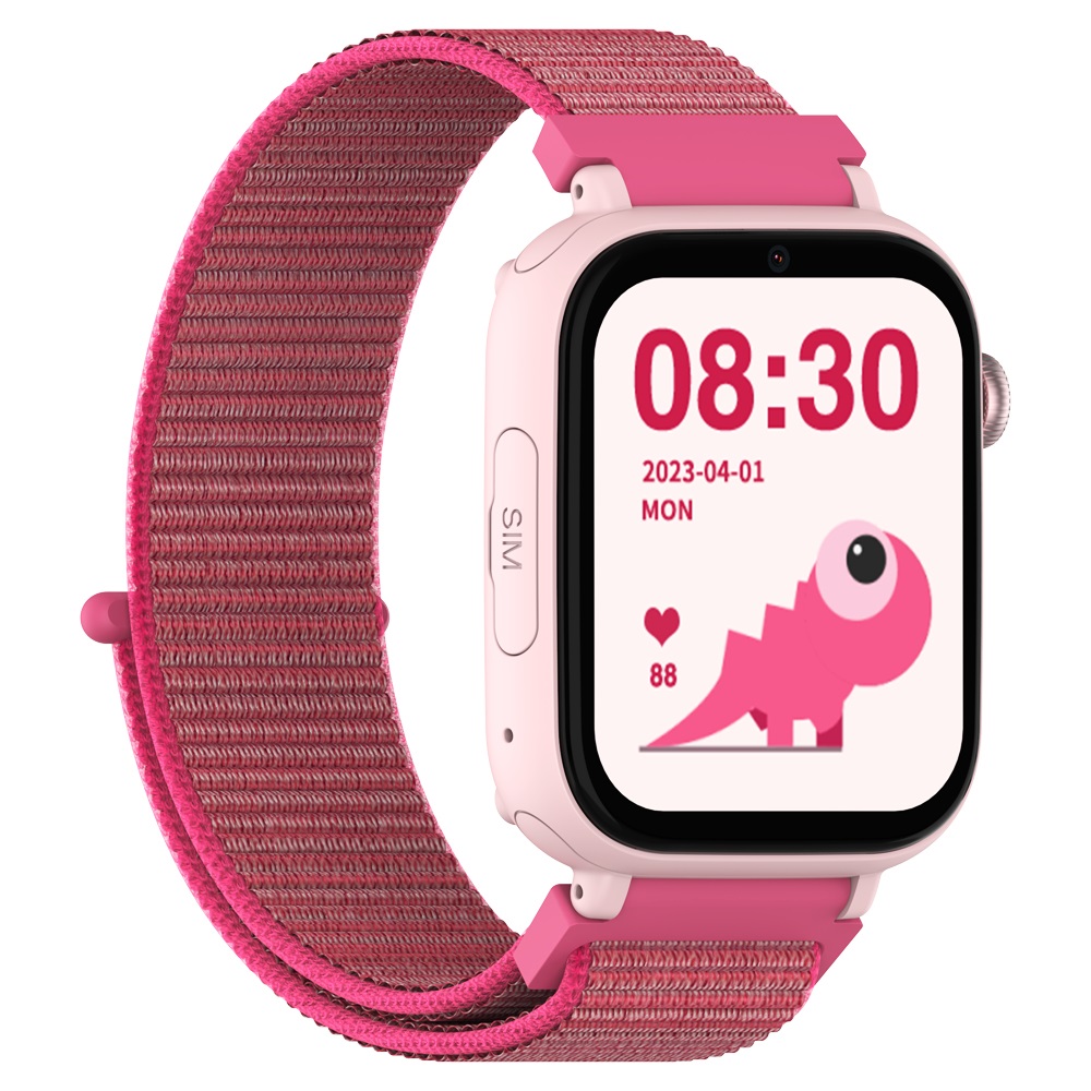 DCU TECNOLOGIC - Smartwatch per bambini Rosa con GPS, Videochiamate e Controllo Genitori