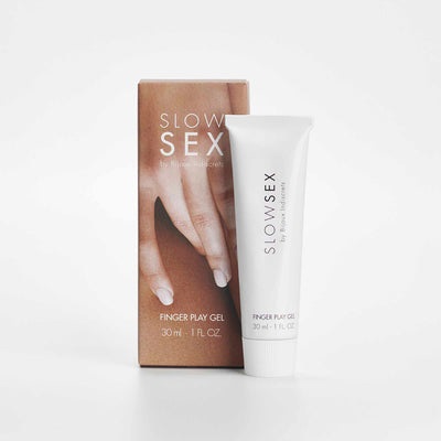 Bijoux Indiscrets Slow Sex Finger Play Gel 30 ml - Gel a base d'acqua per la masturbazione, idratante e baciabile con aroma di cocco