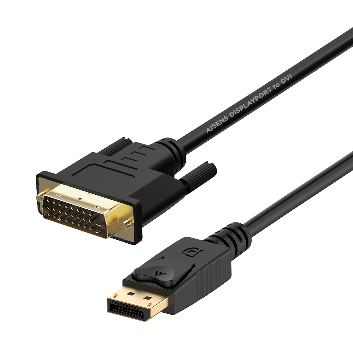 AISENS A125-0366 Cavo Convertitore DisplayPort a DVI 2 m - Maschio a Maschio, Nero