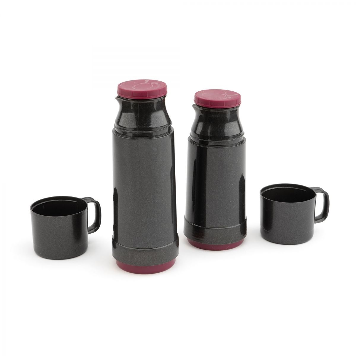 JATA HTER2175 Thermos Isotermico 750 ml Nero - Doppia Parete, Senza BPA, Chiusura Ermetica, Coperchio Bicchiere