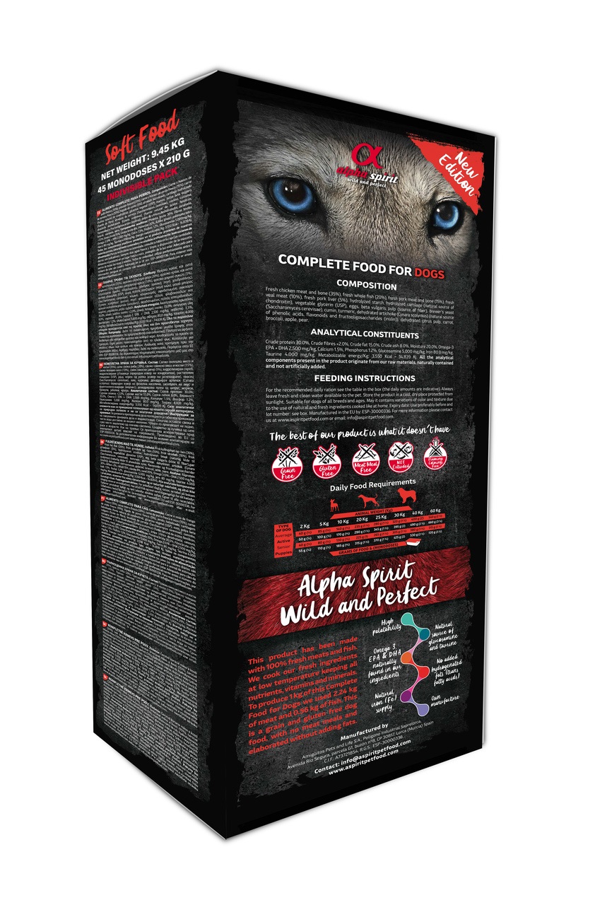 Alpha Spirit Complete Puppies - Alimento Secco Completo per Cuccioli 9 kg con Pesce, Cavallo e Tacchino