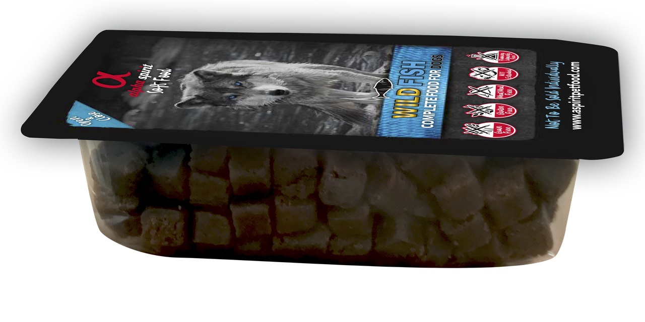 Alpha Spirit Wild Fish - Cibo Secco e Semi-Umido per Cani Adulti, 9 kg, Fino all'85% di Pesce Fresco, Senza Glutine e Cereali