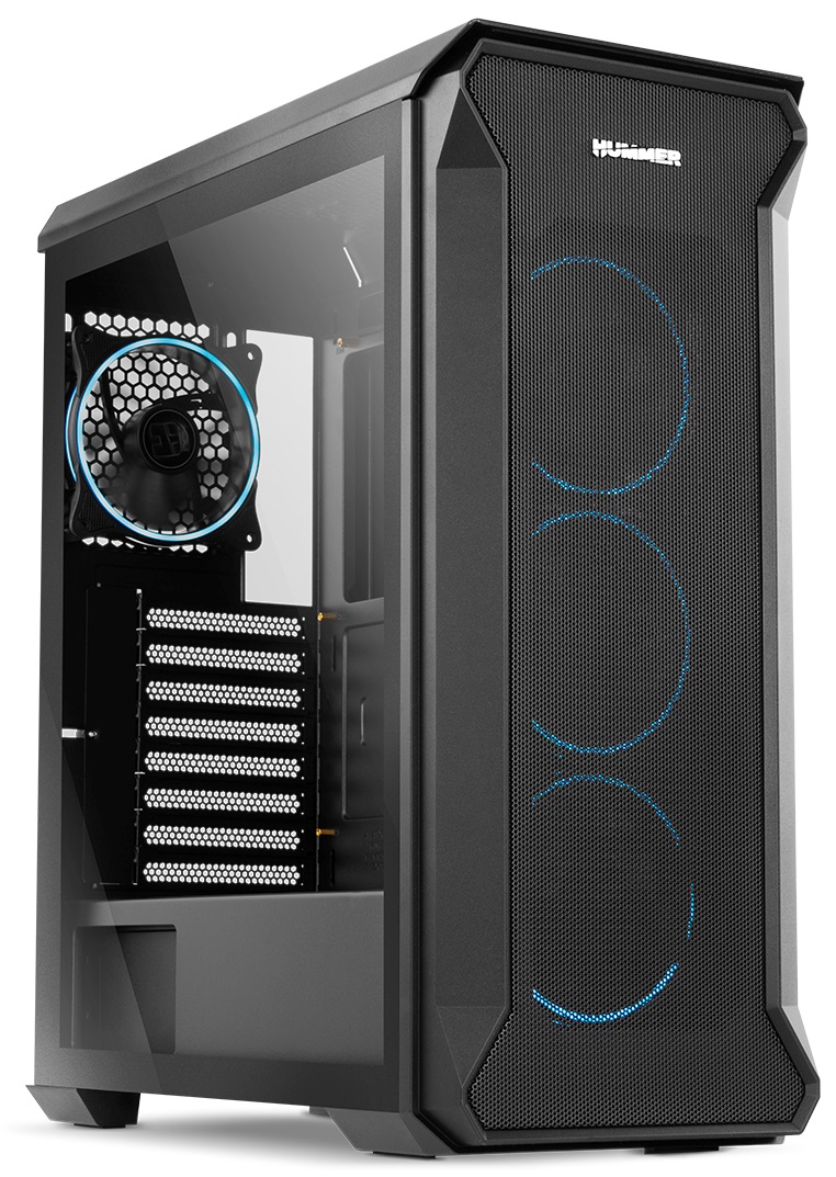 NOX XTREME PRODUCTS NX QUANTUM ARGB Mini Tower Nero - Micro ATX-ITX, 4 Ventole ARGB 120mm Preinstallate, Vetro Temperato, Spazio per 6 Ventole, USB 3.0