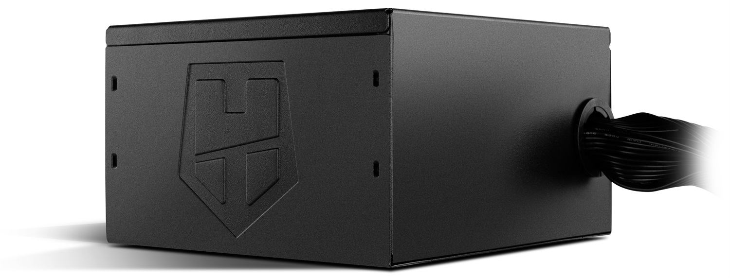 NOX Hummer Alpha 600W - Alimentatore ATX 80 PLUS Bronze, PFC attivo, Ventola silenziosa 120mm, Cavi flat, Colore nero