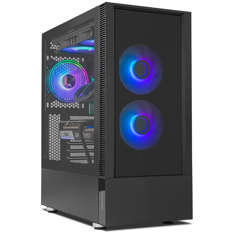 NOX Hummer Nemesis Midi Tower Nero - Mid-Tower ATX/Micro ATX, Vetro Temperato, Ventole LED ARGB, Fino a 8 Ventole, USB 3.0
