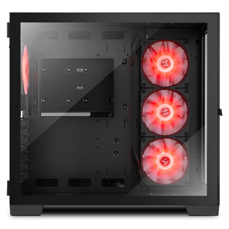 NOX Hummer Astra Midi Tower Nero con Vetro Temperato, Supporto ATX e Micro ATX, 4 Ventole da 120mm, Altezza CPU 160mm, Spazio per GPU 420mm, LED RGB