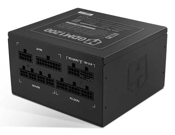 NOX XTREME HUMMER GDM 1200W Gold - Alimentatore modulare ATX 3.1 con efficienza 80 PLUS Gold, ventola silenziosa e cavi piatti extra lunghi