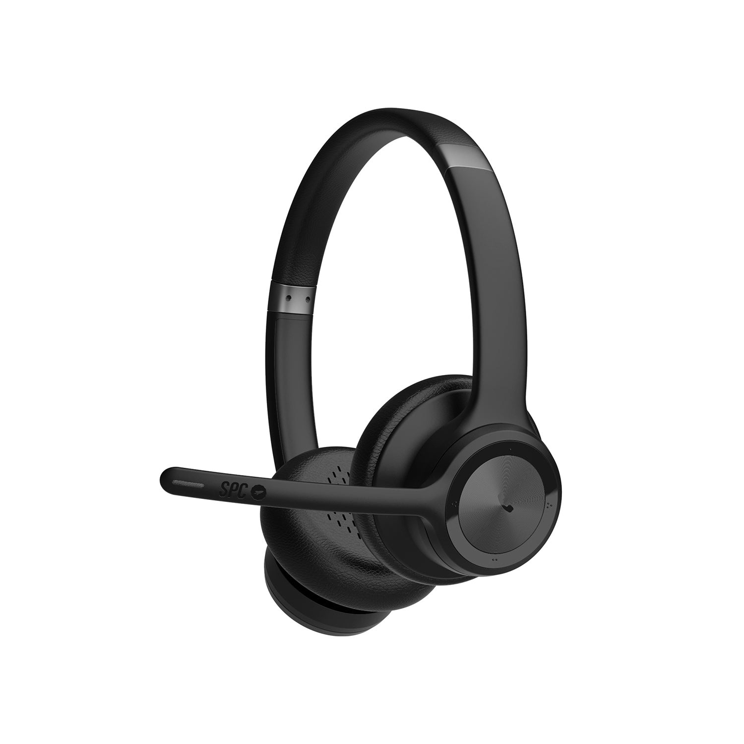 SPC Dreamer Pro Cuffie Wireless On-Ear Bluetooth 5.0 con Microfono, Cancellazione del Rumore, Batteria 40 Ore, Doppia Connessione Simultanea, Colore Nero
