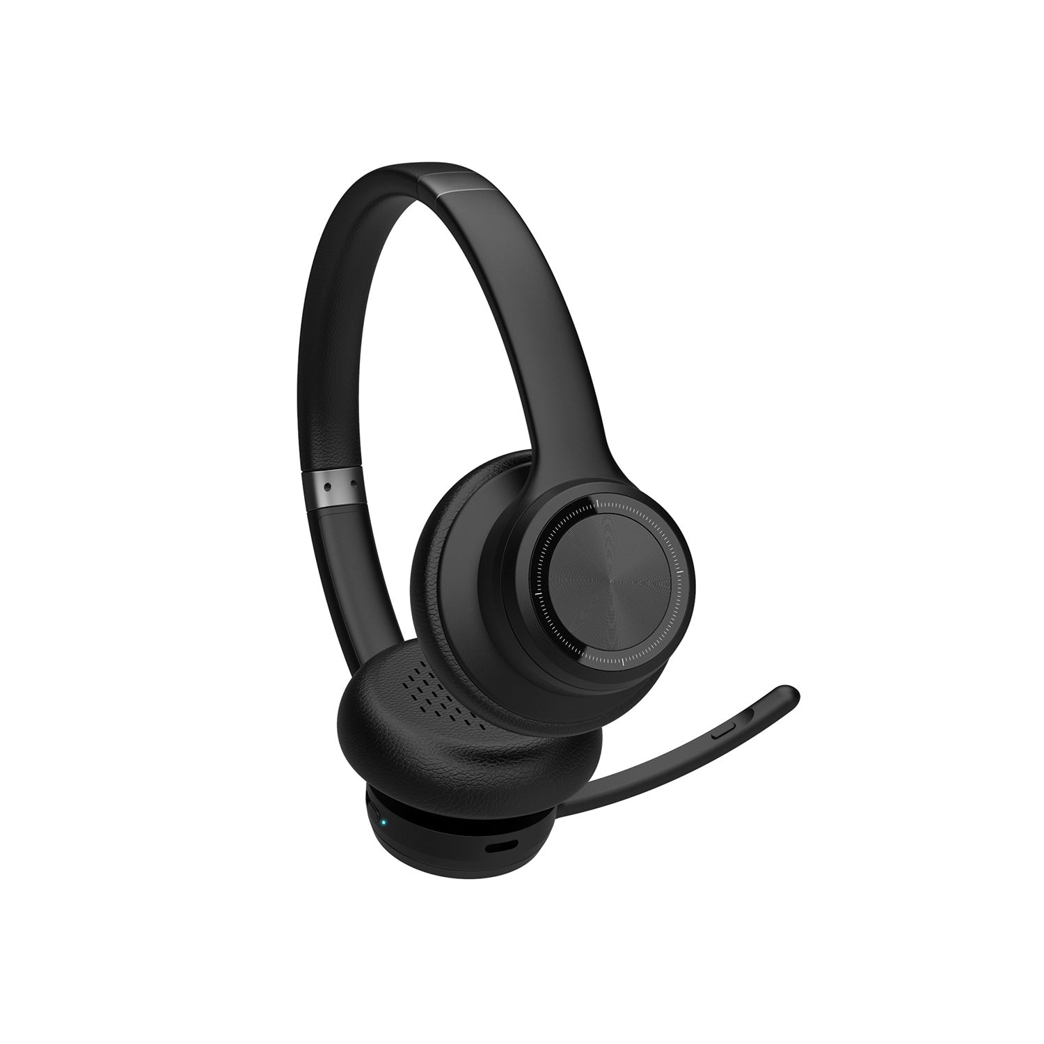 SPC Dreamer Pro Cuffie Wireless On-Ear Bluetooth 5.0 con Microfono, Cancellazione del Rumore, Batteria 40 Ore, Doppia Connessione Simultanea, Colore Nero