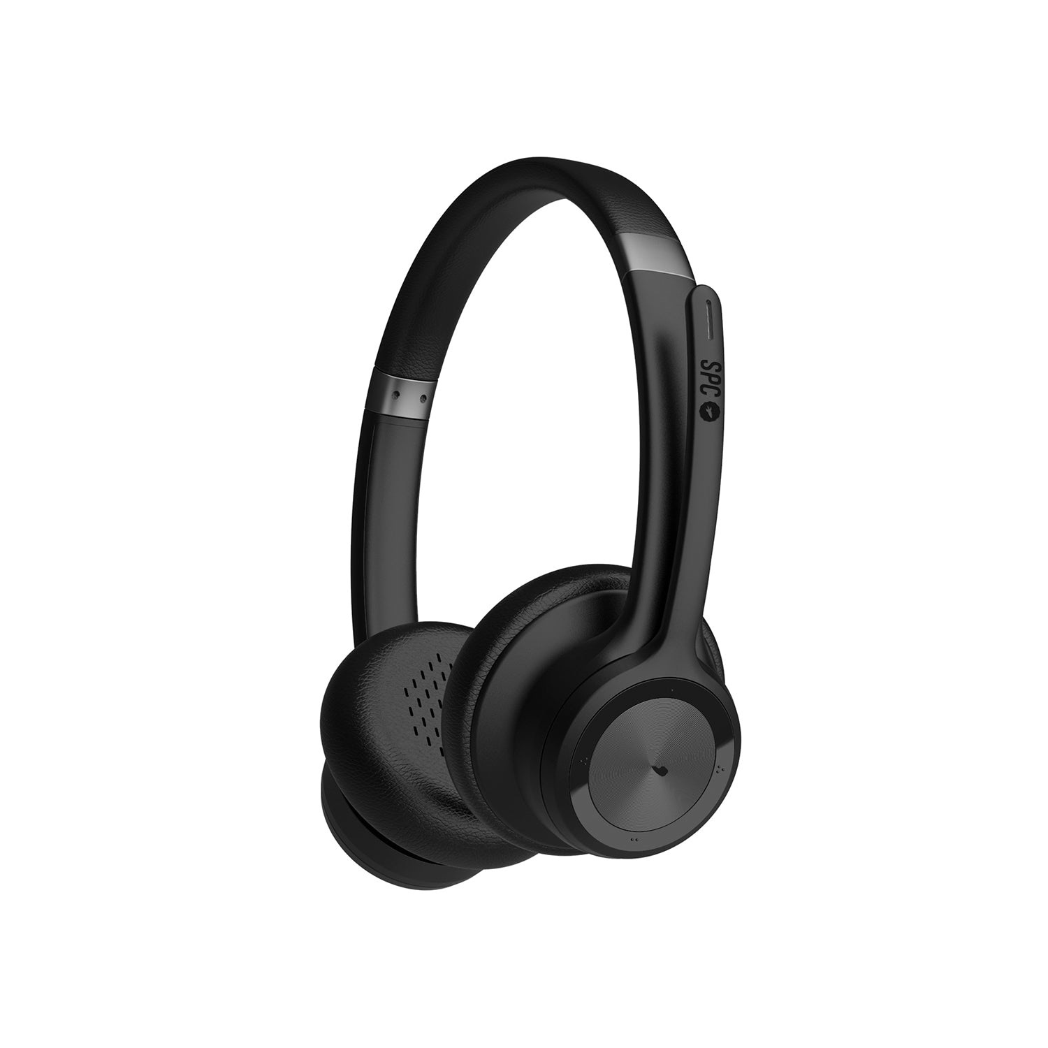 SPC Dreamer Pro Cuffie Wireless On-Ear Bluetooth 5.0 con Microfono, Cancellazione del Rumore, Batteria 40 Ore, Doppia Connessione Simultanea, Colore Nero