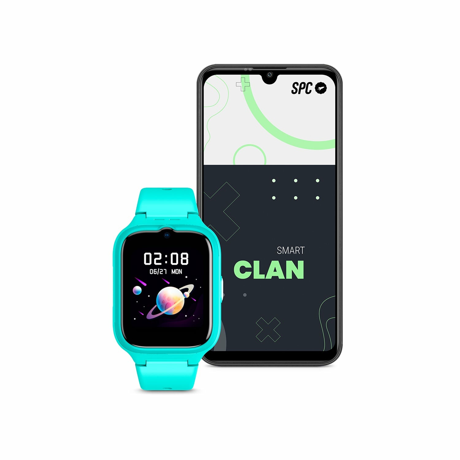 SPC Smartee 4G Kids - Smartwatch per bambini con GPS, chiamate e videochiamate, chat familiare, modalità scuola, touchscreen 1.7