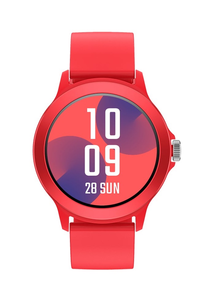 SPC Smartee Duo Vivo - Smartwatch Rosso con Quadrante Rotondo 1.27