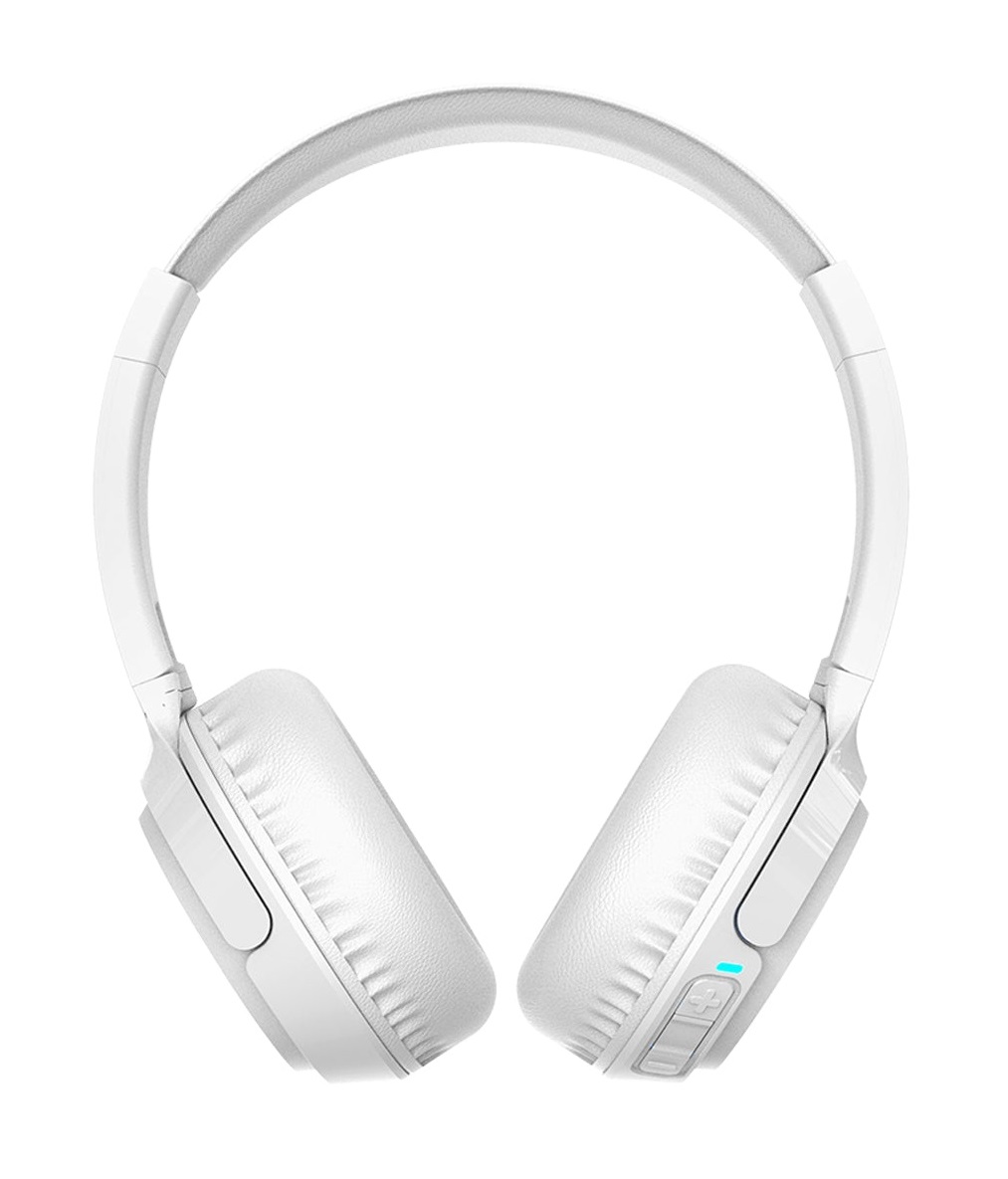SPC Heron 2 Studio - Cuffie Bluetooth wireless ECO con batteria da 50 ore, doppia connessione, microfono integrato, regolabili e pieghevoli, in plastica riciclata