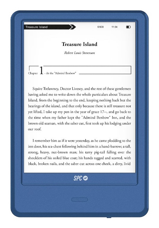 SPC Dickens Light 2 Pro lettore e-book Touch screen 8 GB Blu