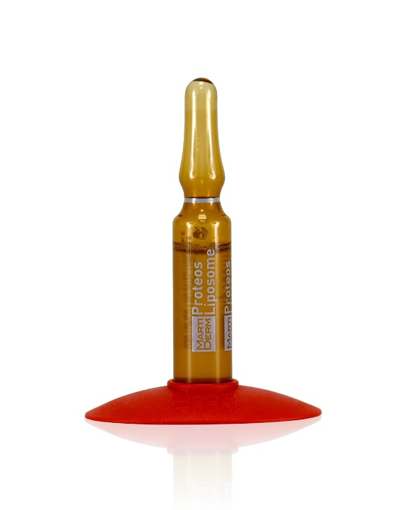 MartiDerm The Originals Proteos Liposome Siero Viso Idratante e Rassodante - 30 Fiale da 2 ml con Proteoglicani e Vitamina C