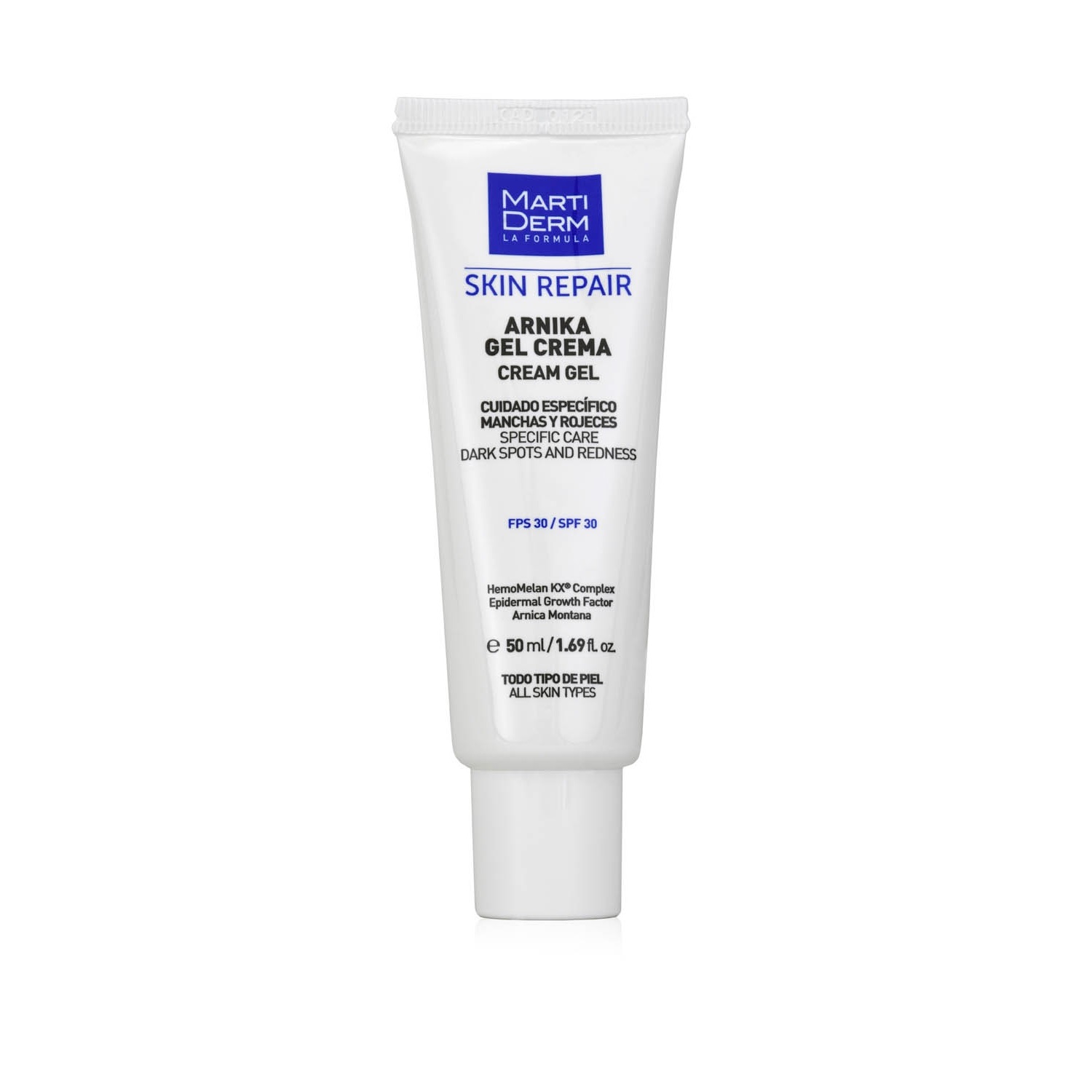 Martiderm Skin Repair Arnika Gel Crema FPS 30 - 50 ml, Riduce Macchie e Cicatrici, Attiva Circolazione, Diminuisce Infiammazioni