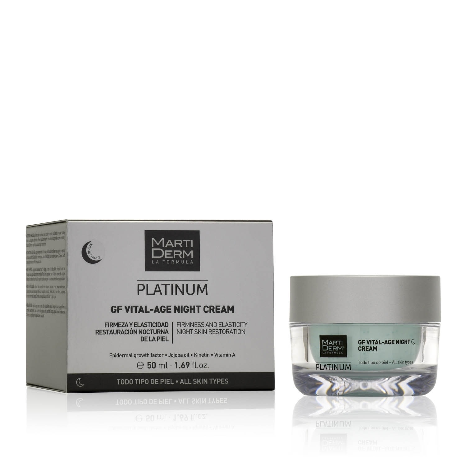 MartiDerm Platinum GF Vital-Age Night Cream Crema da Notte Rassodante Nutriente e Idratante 50 ml