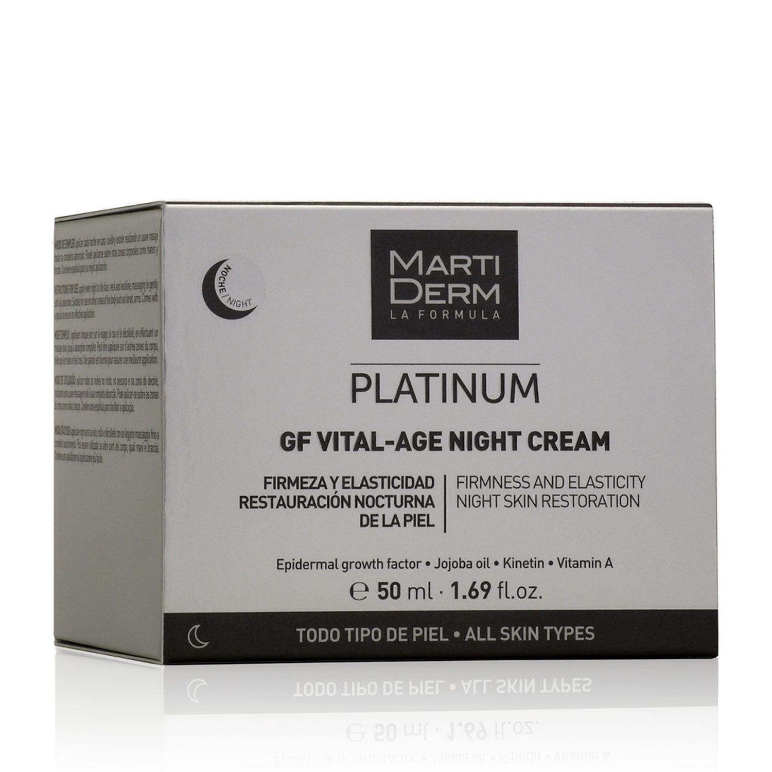 MartiDerm Platinum GF Vital-Age Night Cream Crema da Notte Rassodante Nutriente e Idratante 50 ml