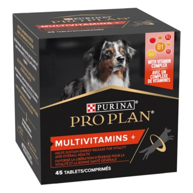 Purina Pro Plan Multivitamins Integratore Alimentare per Cani - 45 Compresse con Complesso Vitaminico B