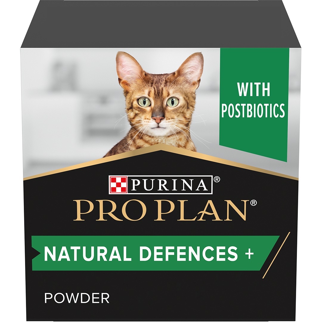 Purina Pro Plan Natural Defences Alimento Complementare per Gatti Adulti in Polvere con Postbiotici - 60 g