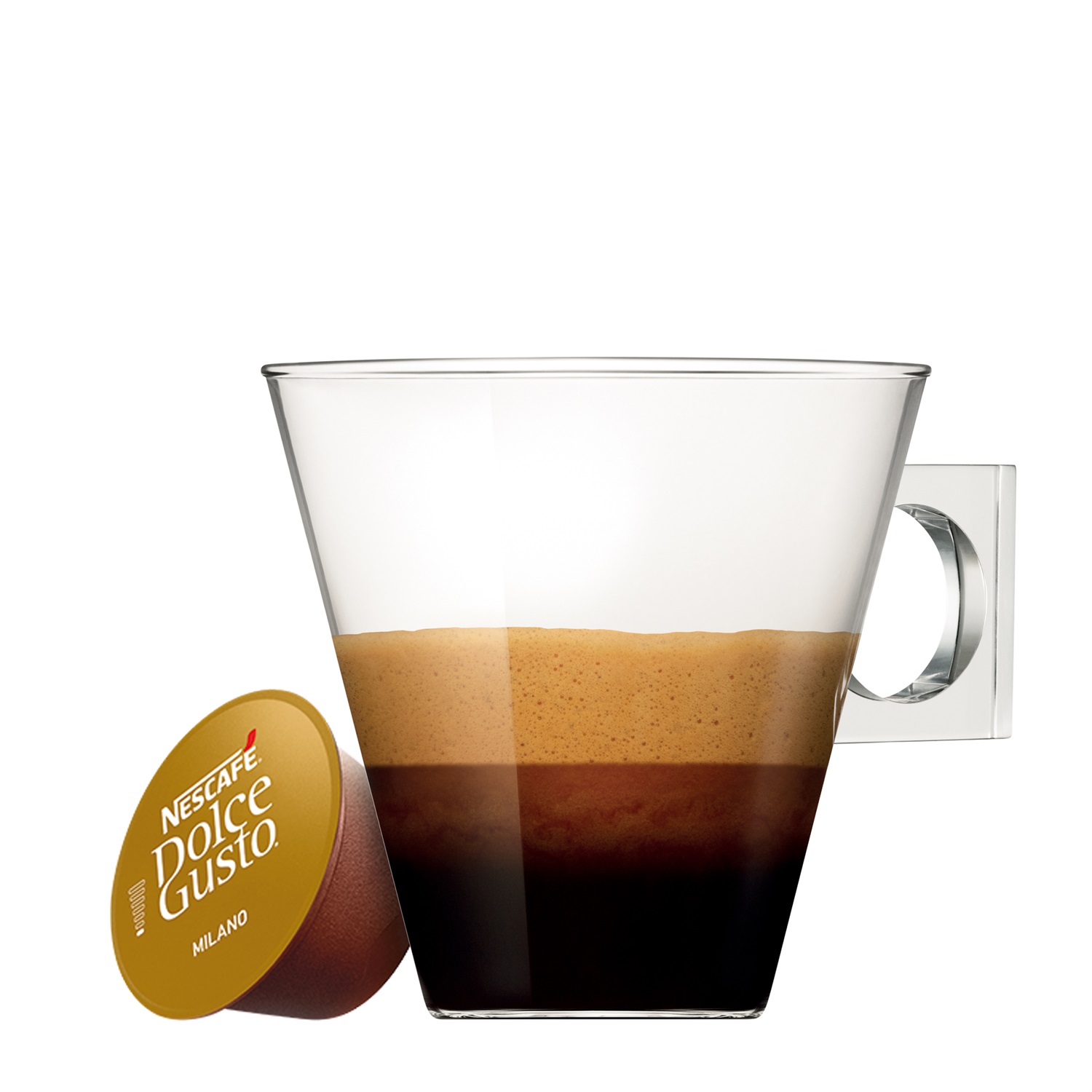 Nescafé Dolce Gusto Caffè Espresso Milano - 16 Capsule Compatibili, Intensità 7/13, Miscela Italiana
