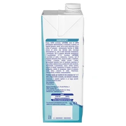 Nestlé NIDINA OPTIPRO 3 Formula Liquida per Bambini 1-2 Anni - Latte Scremato con Minerali e Vitamine, 1 Litro