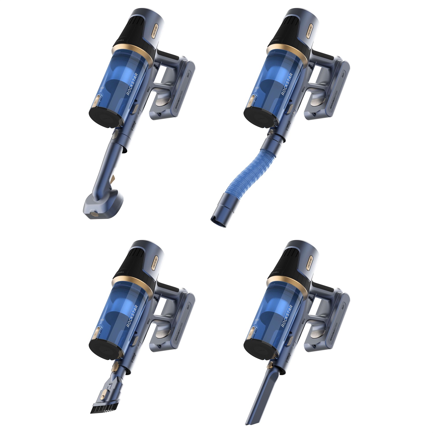Cecotec Conga Rockstar RS70 Pet Flex - Aspirapolvere senza Fili 500W, Potenza Aspirazione 150AW, Spazzola Animali, Tubo Flessibile, Batteria 33,6V