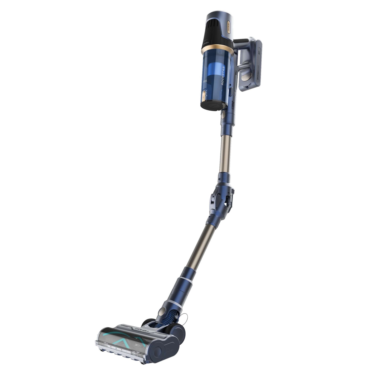 Cecotec Conga Rockstar RS70 Pet Flex - Aspirapolvere senza Fili 500W, Potenza Aspirazione 150AW, Spazzola Animali, Tubo Flessibile, Batteria 33,6V
