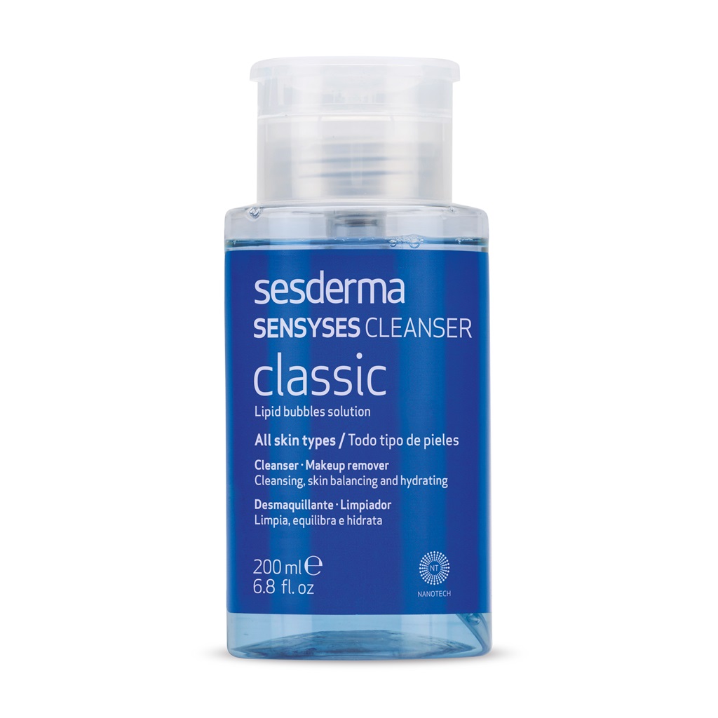 Sesderma Sensyses Cleanser Classic - Detergente per il Viso con Bolle Lipidiche, 200 ml, Adatto a Tutti i Tipi di Pelle