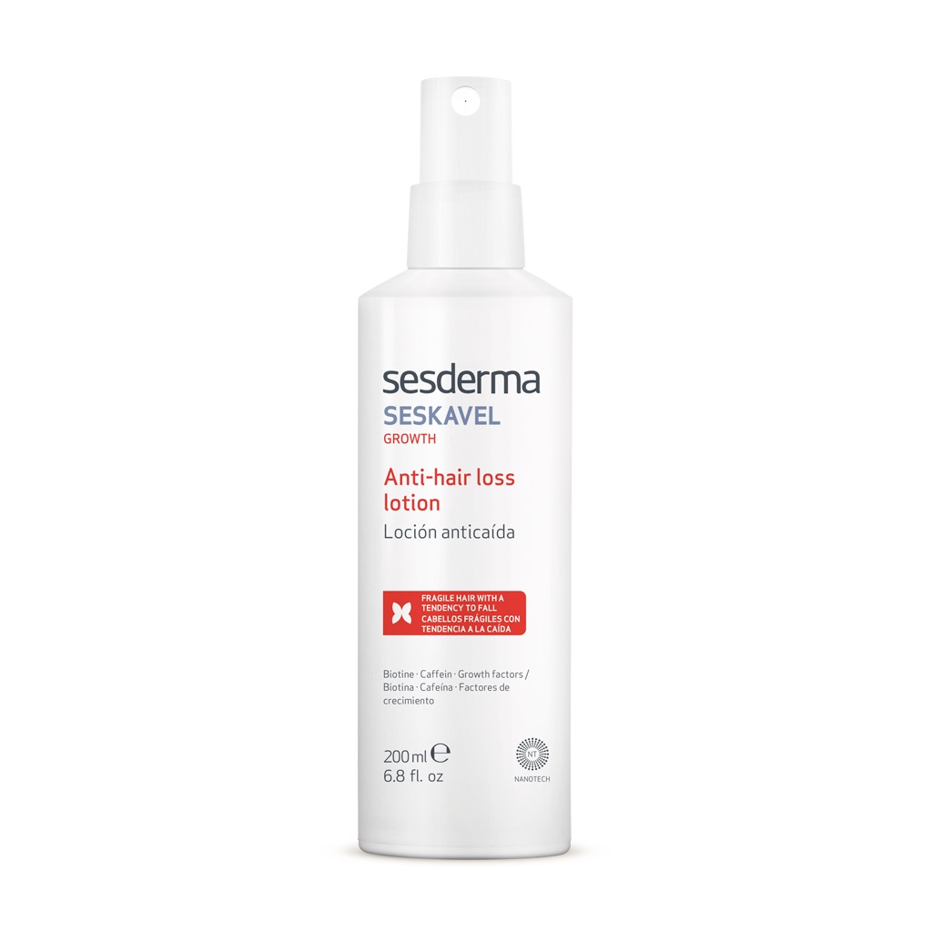 Sesderma Seskavel Growth Lozione Anti-Caduta per Capelli 200 ml - Cura Senza Risciacquo per Donna
