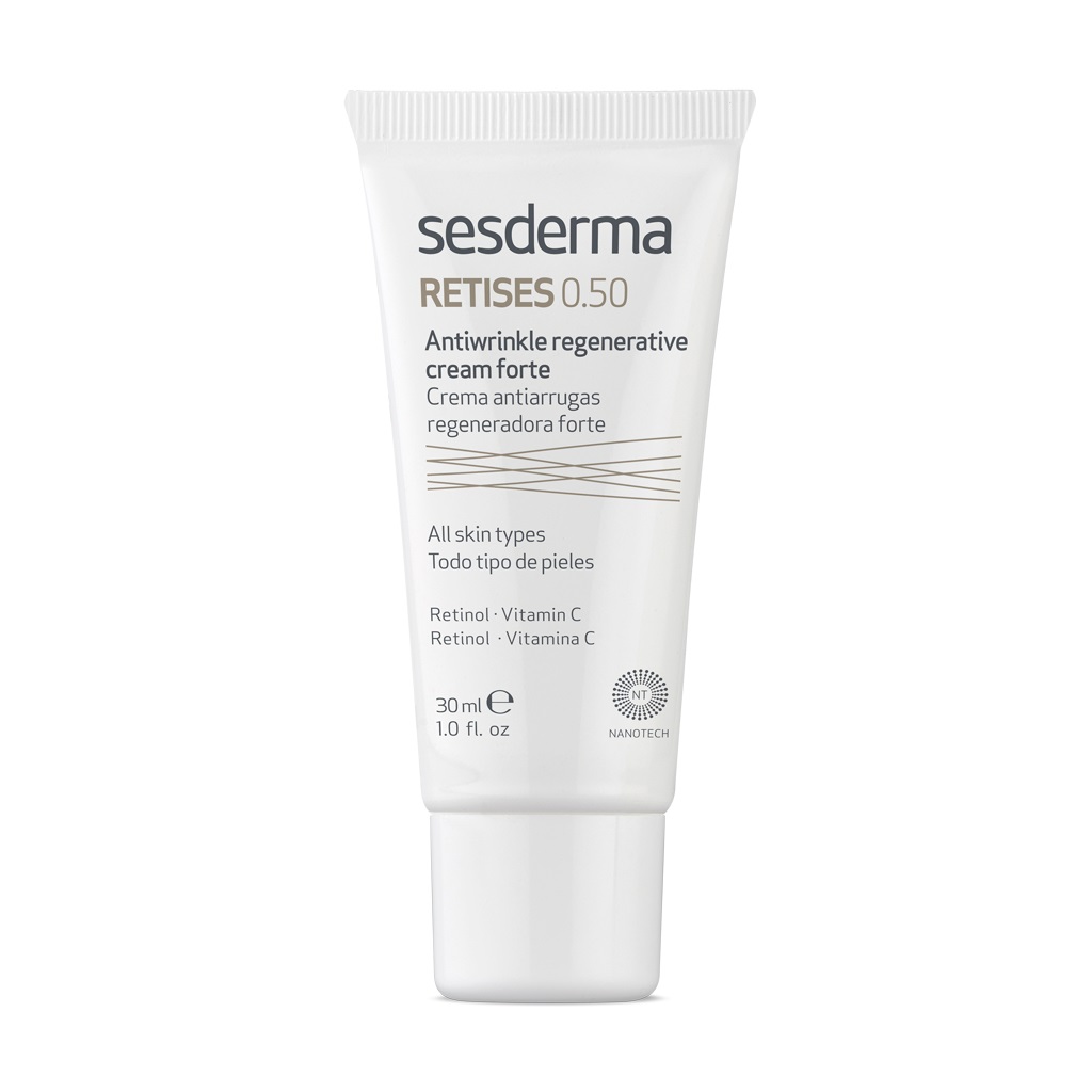 Sesderma Retises Crema da Notte Antirughe Rigenerativa con Retinolo 0,5% e Vitamina C - 30 ml