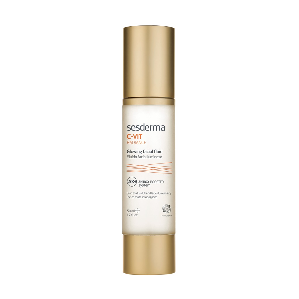 Sesderma C-Vit Radiance Crema Illuminante per il Viso 50 ml - Fluido Luminoso per Pelli Stanche