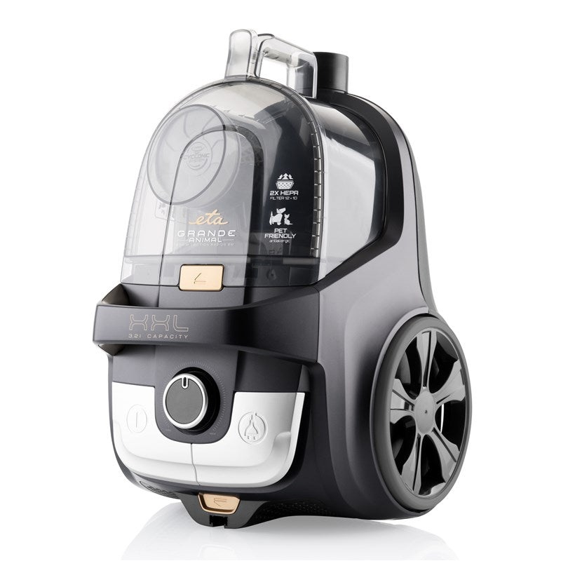 ETA Aspirapolvere senza sacco Grande Animal 850 W con DermoPet e 2 filtri HEPA, capacità 3,2 L