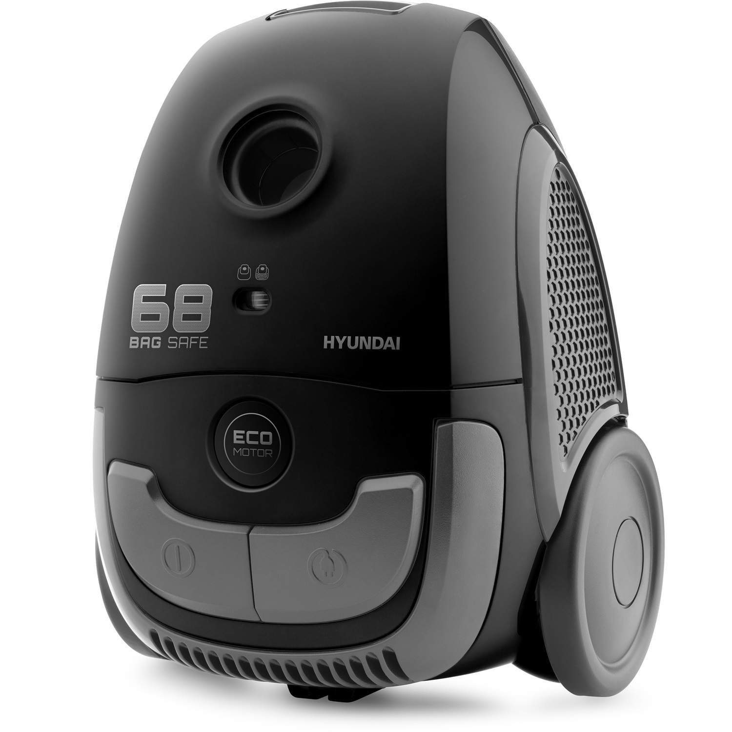 HYUNDAI ELECTRONICS Aspirapolvere con sacchetto VC068B - 800W, Motore ECO, 2L, Raggio d'azione 7,5m, Alta efficienza di aspirazione