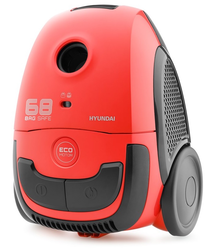 Hyundai Aspirapolvere Verticale HYUVC068R - 800W, Motore ECO, Raggio d'Azione 7,5m, Sacchetto da 2L, Alta Efficienza di Aspirazione