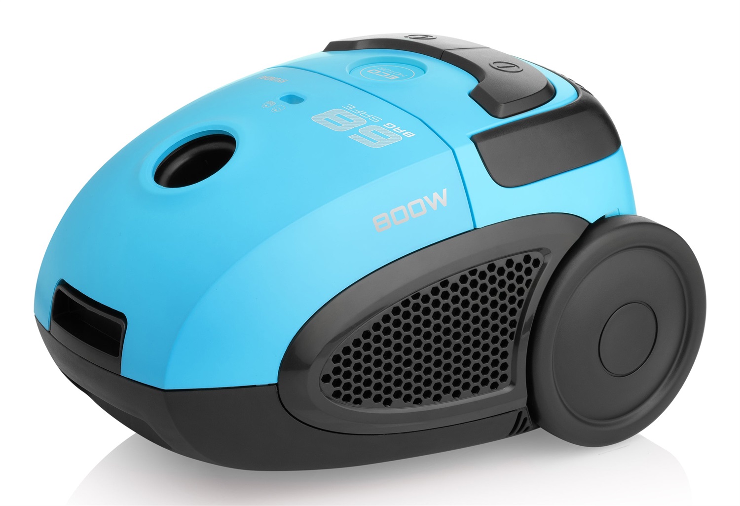 HYUNDAI ELECTRONICS Aspirapolvere con sacchetto VC068LB - 800W, ECO-Motor, 2L, Blu, Alta efficienza di aspirazione