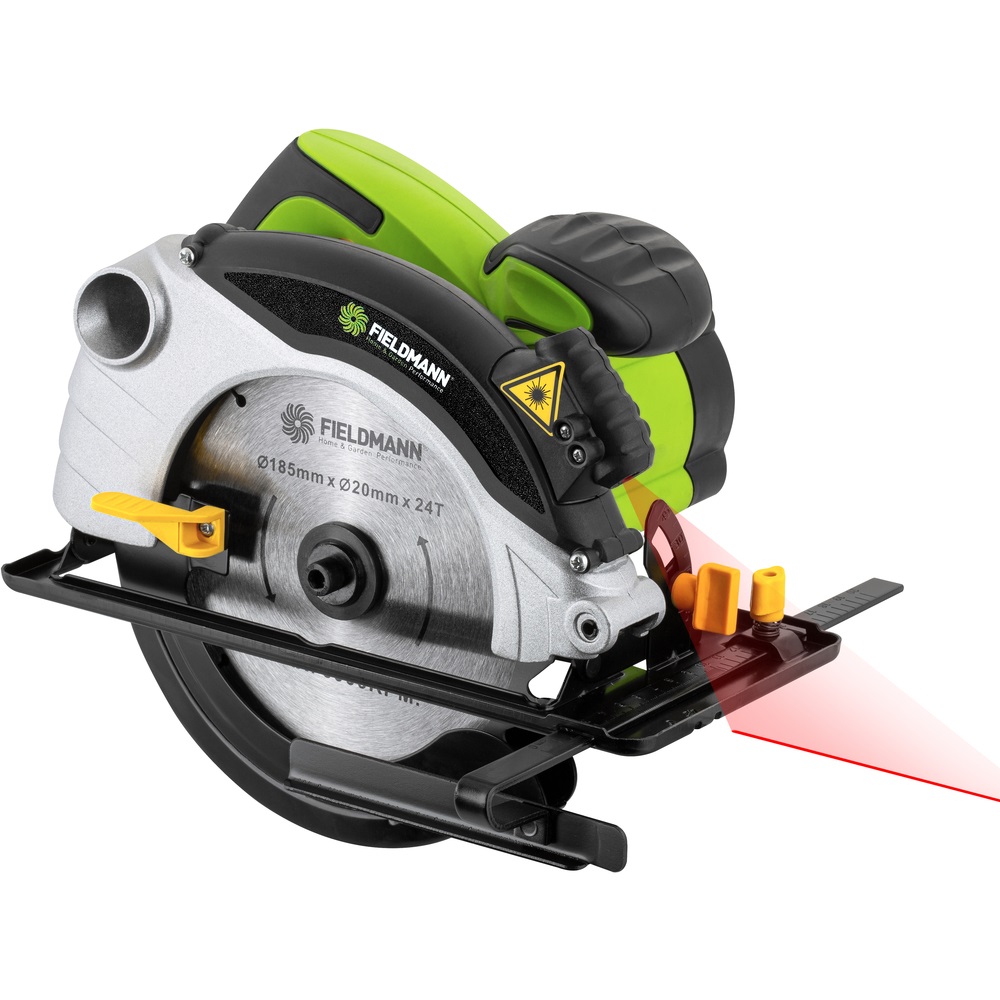Fieldmann FDK 201302-E sega circolare portatile 18,5 cm Nero, Verde, Grigio 4500 Giri/min