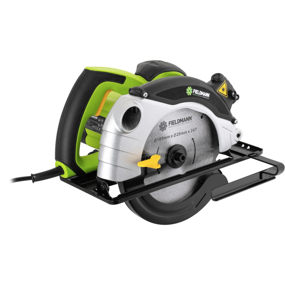 Fieldmann FDK 201302-E sega circolare portatile 18,5 cm Nero, Verde, Grigio 4500 Giri/min