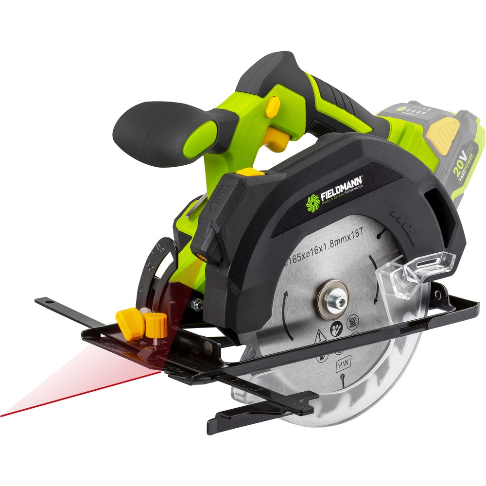 Fieldmann FDUK 70305-0 sega circolare portatile 16,5 cm Nero, Verde 4300 Giri/min