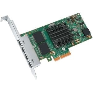 Intel I350-T4 V2 Adattatore di Rete PCIe 2.1 x4 con 4 Porte 1000Base-T, Cablato, Profilo Basso