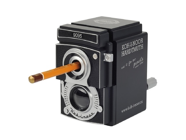 Koh-I-Noor H9095-110 Temperamatite da Tavolo a Manovella Rollei Style, Nero con Serbatoio