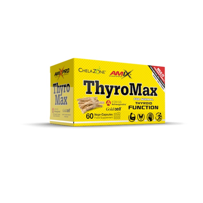 Amix ThyroMax - Integratore Alimentare con Ashwaganda, Fucus, N-Acetil-Tirosina, Vitamine e Minerali - 60 Capsule