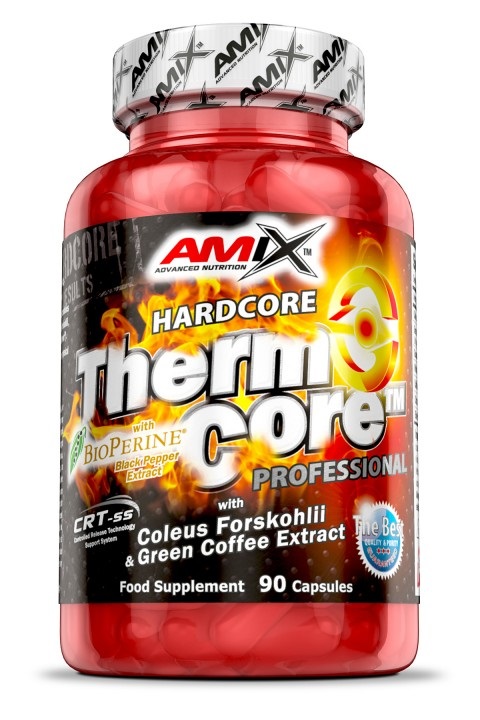 Amix Nutrition ThermoCore - Integratore Termogenico con 7 Ingredienti Naturali, 90 Capsule