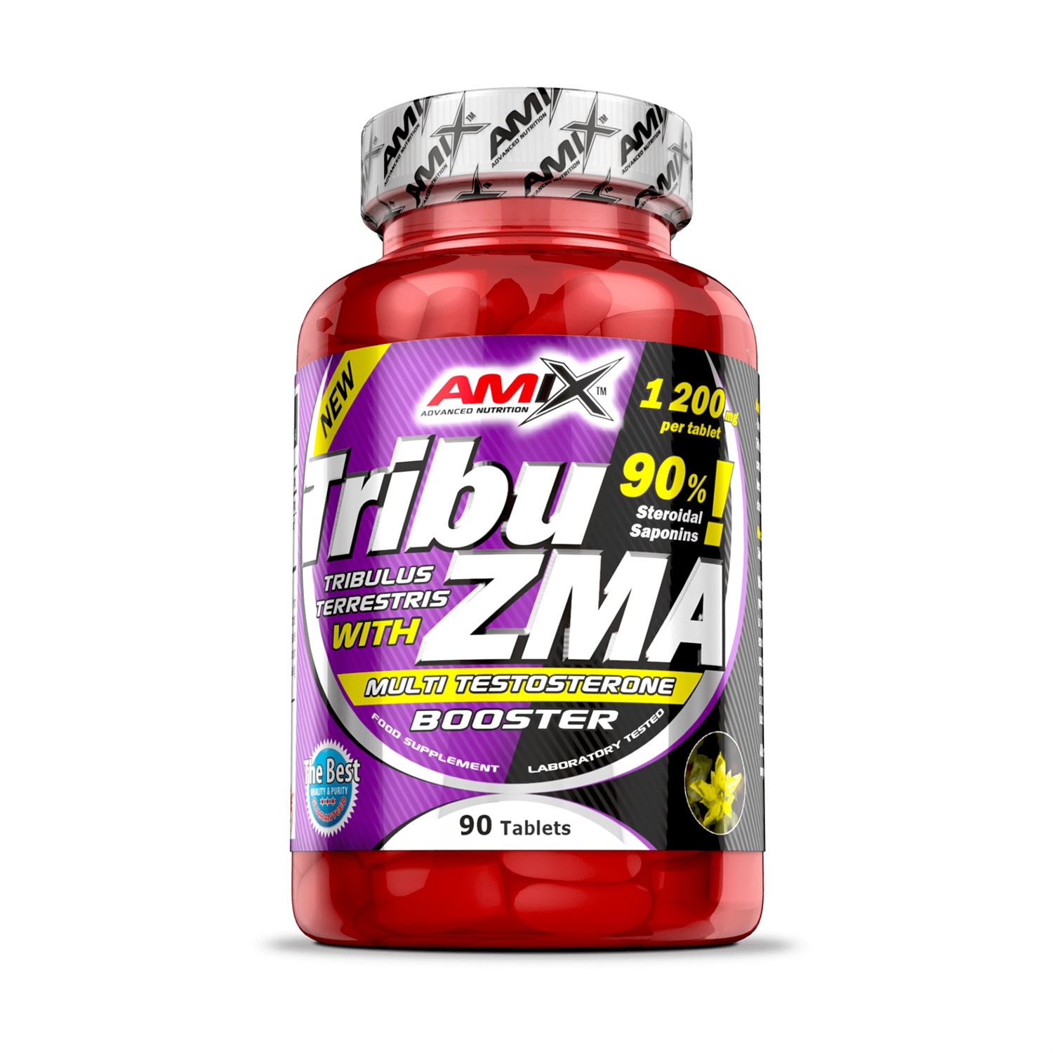 Amix Tribu-ZMA 90 Compresse - Integratore con Tribulus Terrestris, Zinco, Magnesio e Vitamina B6