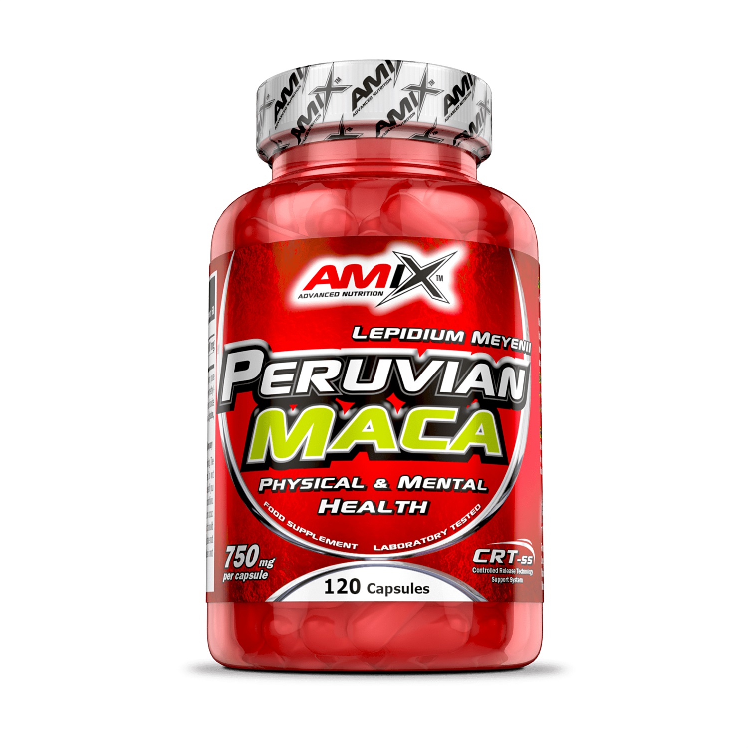 Amix Peruvian Maca 120 Capsule - Integratore Alimentare Tonico Adattogeno per Stanchezza Fisica e Mentale